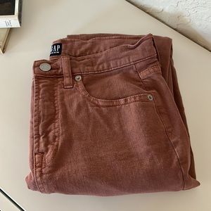 Gap High Rise Skinny Jean Raw Hem